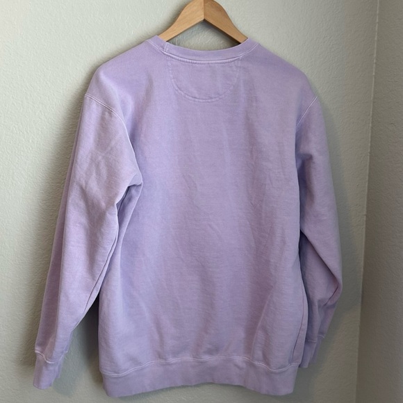 Loverboy “The Amanda” Orchid sweatshirt with Tonal Puff Paint Logo, Size Medium - Picture 5 of 6